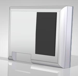 Behuizing beID + opening voor RFID