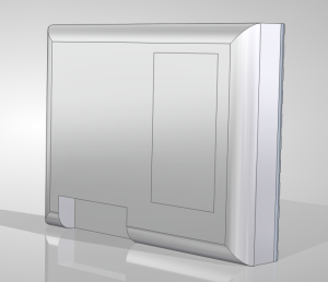 Behuizing beID + RFID afdekplaat